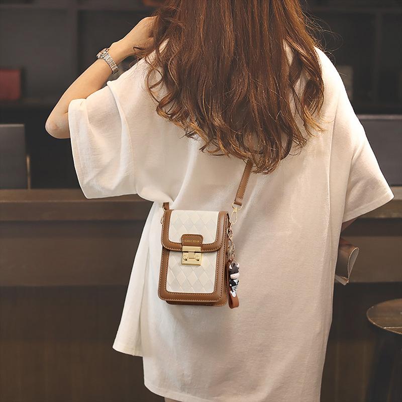 Neuer Stil Handytasche für Damen Umhängetasche für Damen Hochwertig und Exquisit Frühling und Sommer Mini-Tasche brown