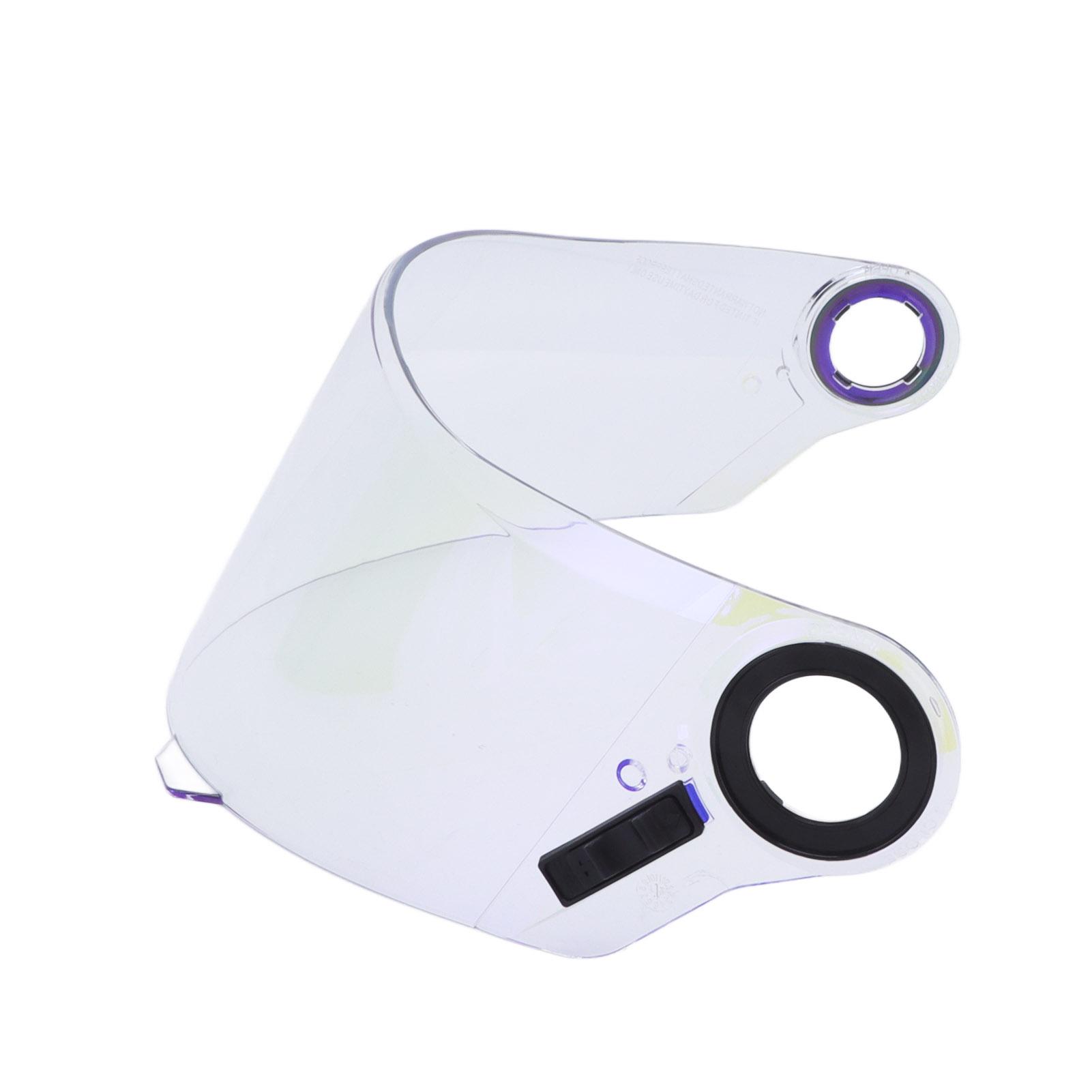 Motorradhelm-Visier, UV-beständig, verstellbar, für Motorradhelm, Gesichtslinse für FF358 FF396, transparent transparent rot