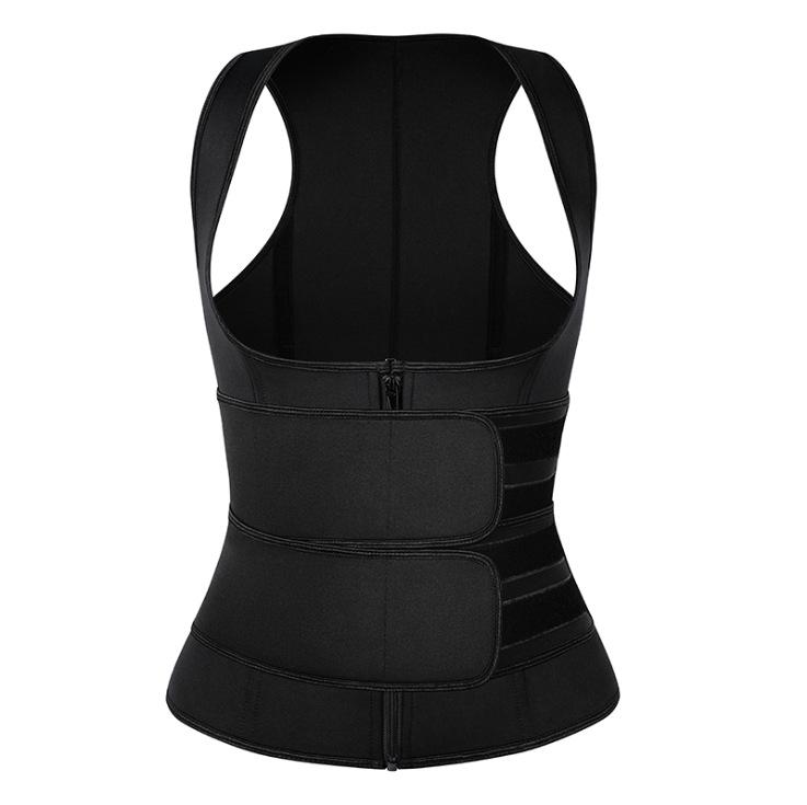 Frauen Sauna Schweiß Weste Taille Cincher Body Shaper Bauch Faja Shapewear Neopren Taille Trainer Korsett L schwarz