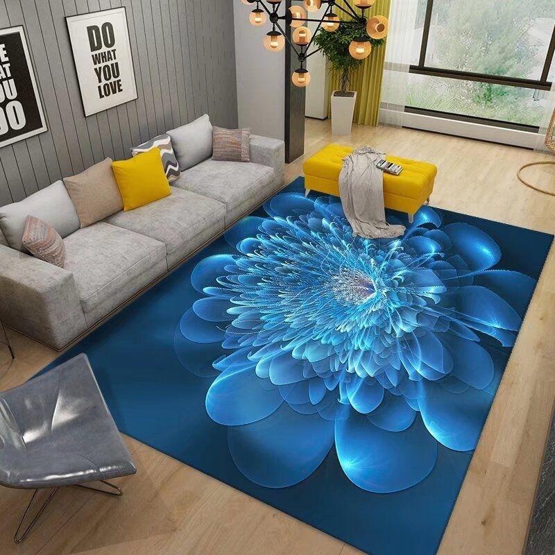 3D-Teppich mit Meeres- und Strandmotiv für Wohnzimmer, Schlafzimmer, rutschfest, für Wohnzimmer, Sofa, Boden, große Fläche, Dekoration, Teppich, Zuhause, Flur, Balkon, Badezimmermatte 200x300Cm