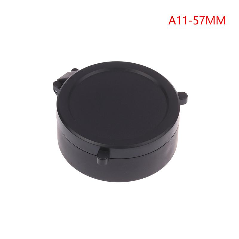 Zielfernrohr Objektivabdeckung Spring Up Quick Flip Öffnende Linse Staubdichte Abdeckung Teleskopkappe Für 30-64mm Kaliber Jagd Zielfernrohre 57mm