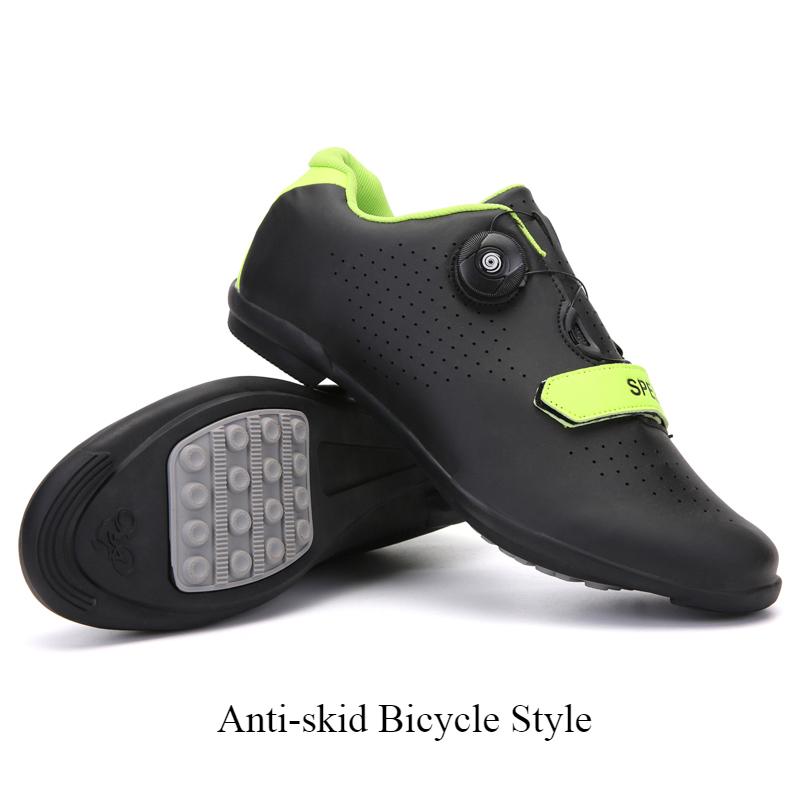 Neu Road Lock Schuhe Radfahren Schuhe Männer Und Frauen Berg Lock Schuhe Fahrrad Schuhe Outdoor Power 40 hellgrüne/schwarz