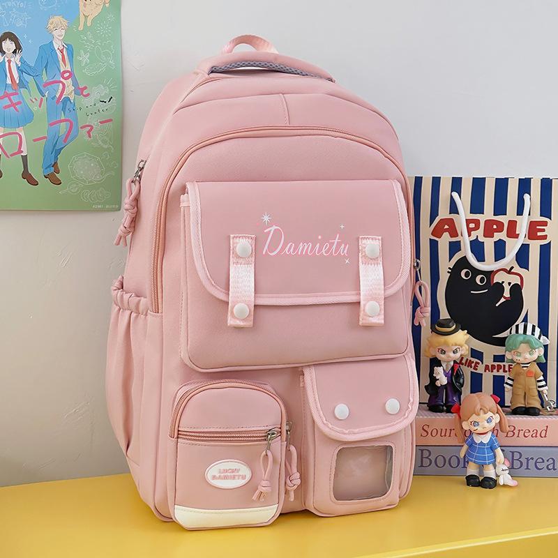 Neuer Schulranzen für Mädchen Junior High School Geburtstagsserie Ins High School Vielseitiger Schulranzen Große Kapazität Lässiger Pendlerrucksack .