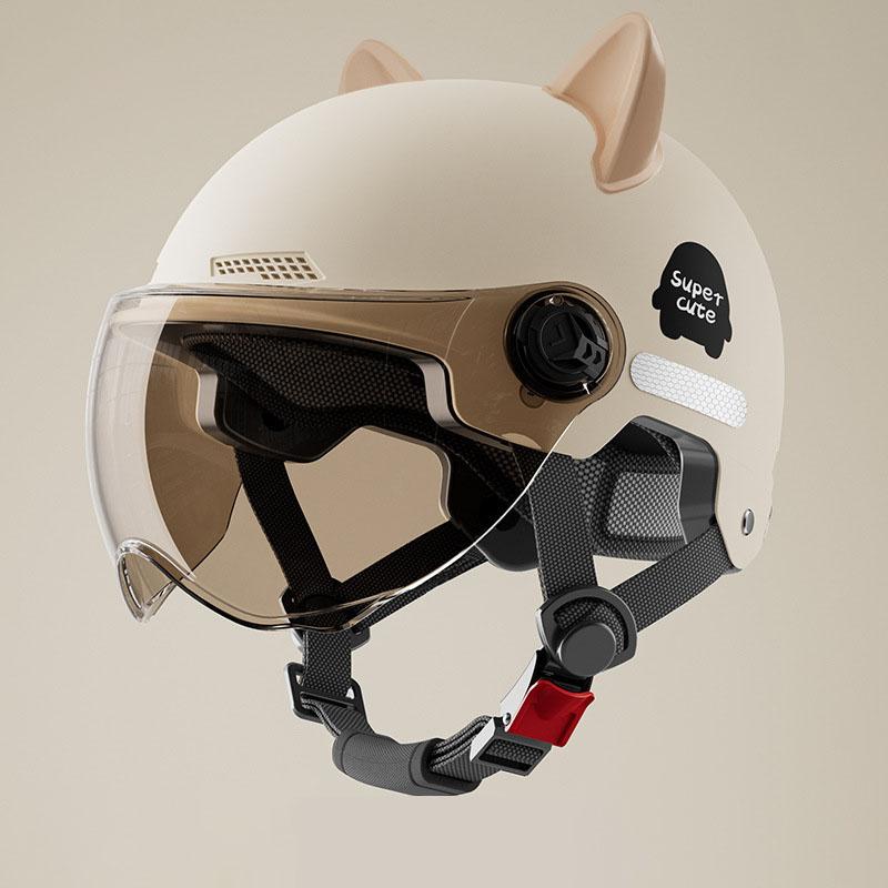 Mode Fahrrad Sicherheit Helm Leichte Männer der Frauen Erwachsene Elektrische Fahrrad Motorrad Brille Elektrische beige