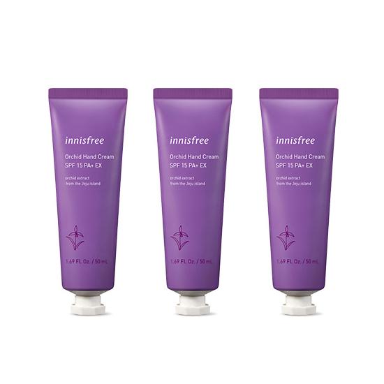 Innisfree Orchideen-Handcreme SPF 15 PA+ 50 ml (3 Typ) #3pcs