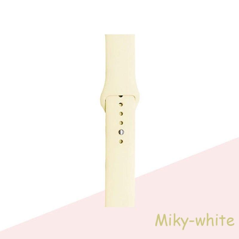 Silikonarmband für Apple Watch Armband 44 mm 40 mm 38 mm 42 mm Armband für Apple Watch Band Correa für Iwatch Series7 6 Se 5 4 3 38 40mm ML beige