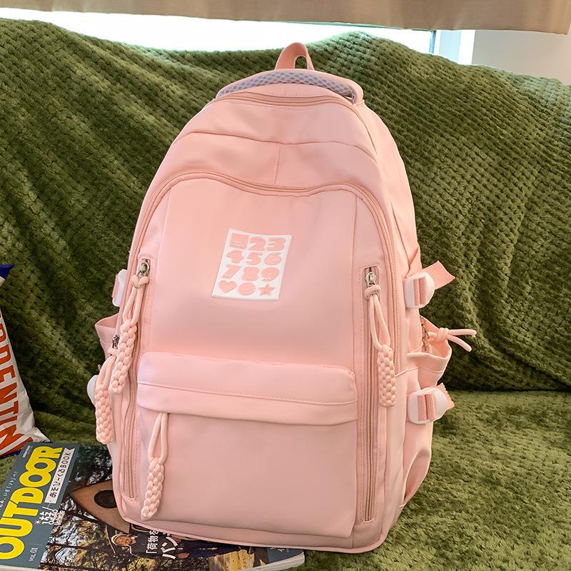 Schultaschen Kinder Grundschule Mädchen Junior High School High School Schüler College Studenten High School Schüler Rucksack Tasche brown