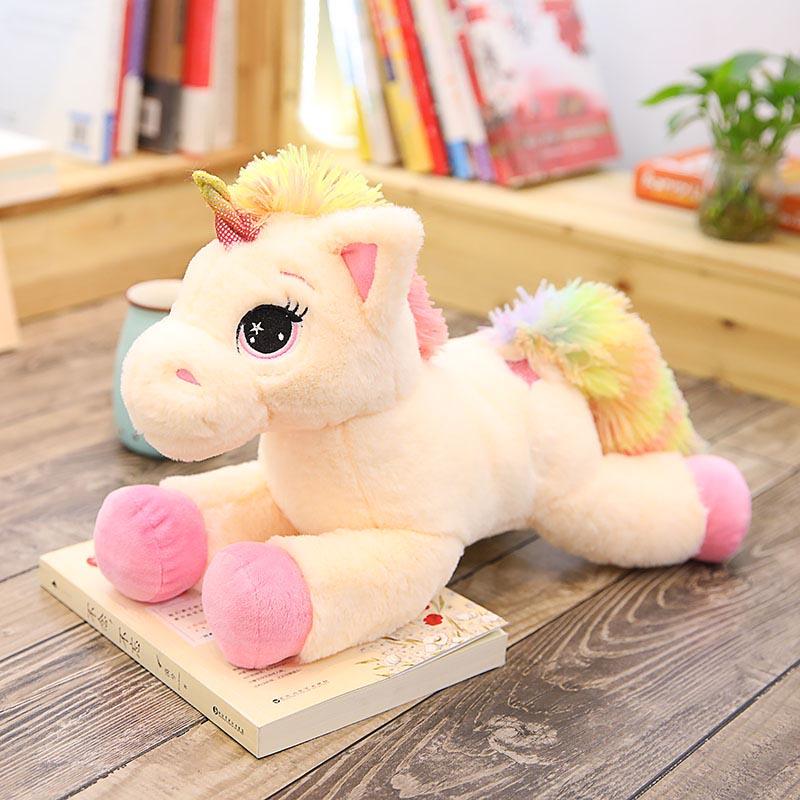 40cm 60cm 80cm Regenbogen Einhorn Plüsch Spielzeug Kawaii Kinder Spielzeug Gefüllte Cartoon Tier Baby Puppe Kinder Weihnachten geburtstag Geschenk 40cm
