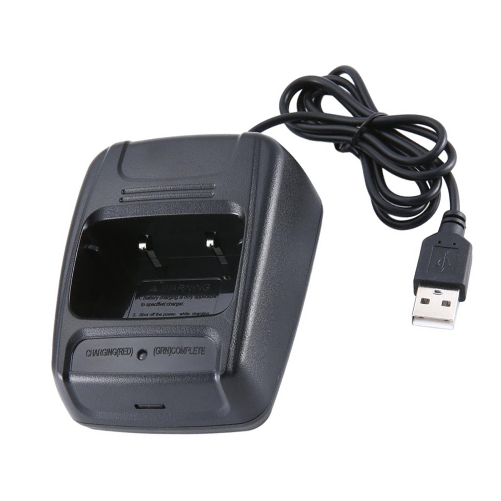 USB-Tischladegerät, Dock-Ständer für Baofeng BF 666s/777s/888s/999s/C1 Funkgeräte, Walkie-Talkie mit Kontrollleuchte