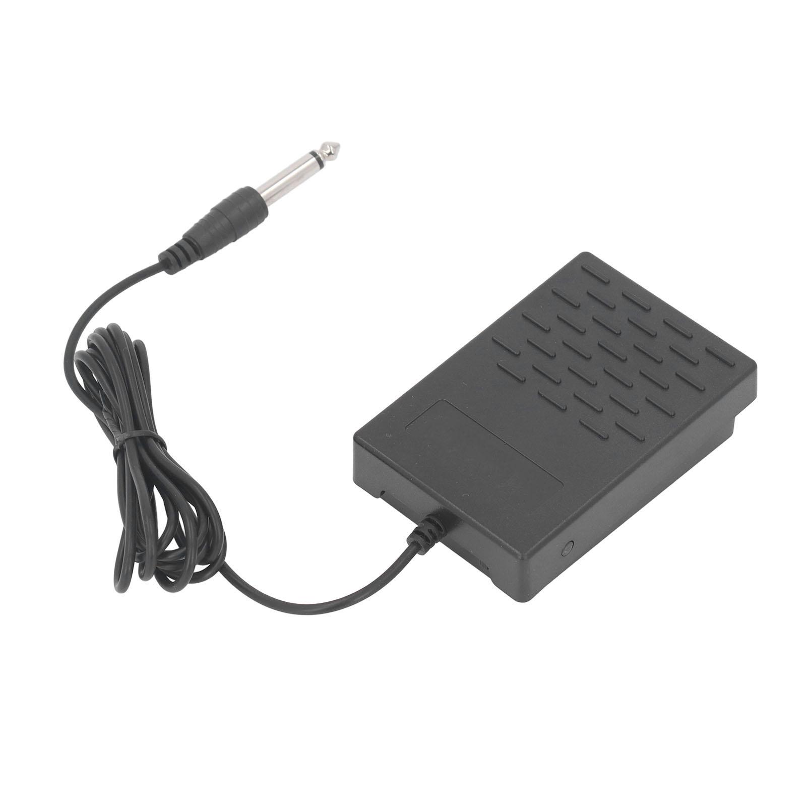 Universelles Sustain-Pedal E-Keyboard Momentfußschalter Stepper Synthesizer 6,35 mm Schwarz