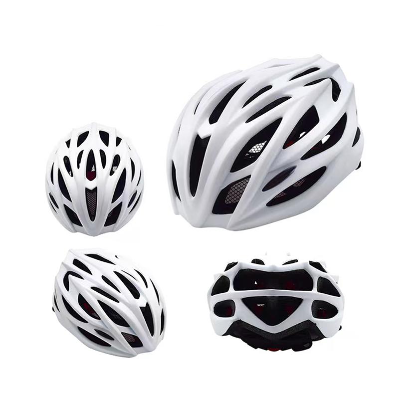 Verstellbarer Fahrradhelm für Erwachsene, Herausnehmbares Innenfutter, Leichter Helm für Mountainbike und Rennrad für Männer und Frauen weiß