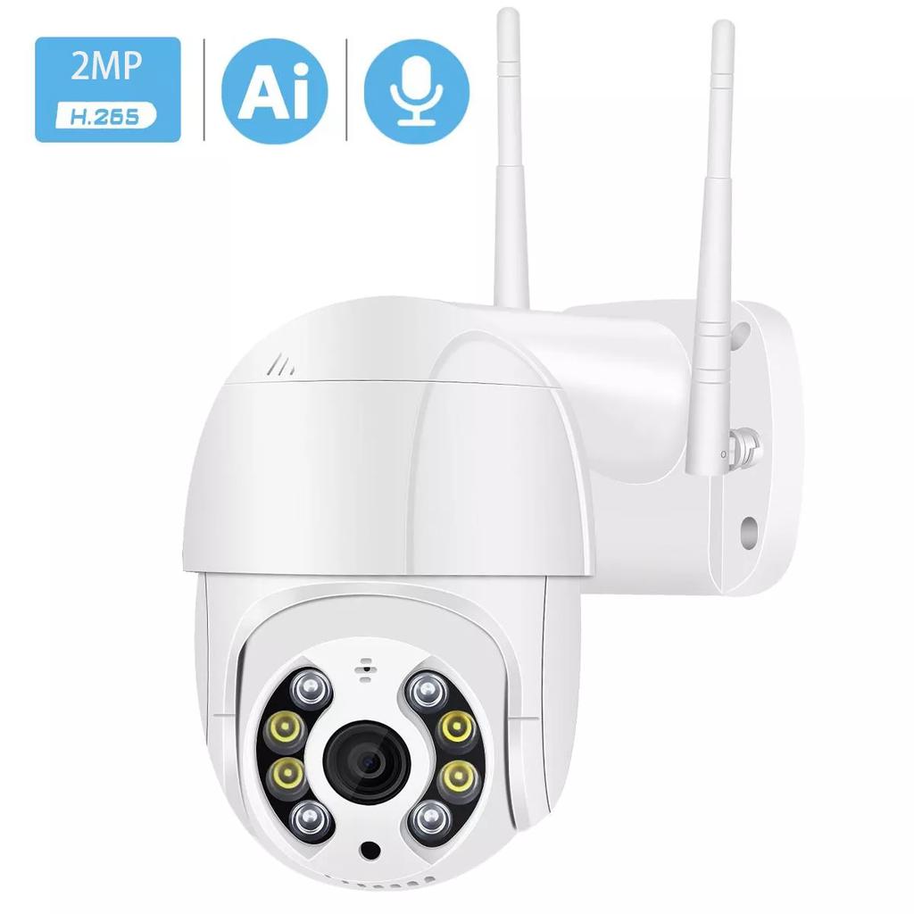 Neue HD 1080P Drahtlose PTZ Outdoor Kamera IP 2MP Überwachung AI Wasserdichte Infrarot Nachtsicht Tracking Wifi Outdoor Sicherheit CCTV US Plug