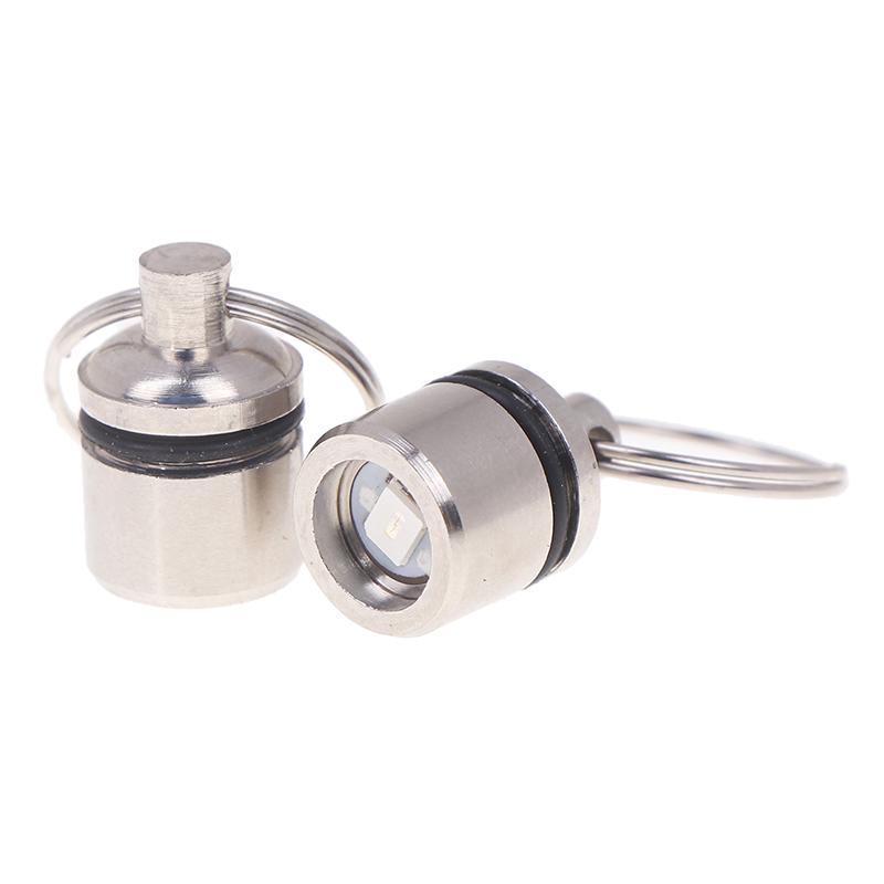 2 Stück Mini LED Licht Schlüsselanhänger Leuchtender Schlüsselanhänger Anhänger Bunt Mini Elektronisches Licht Schlüsselanhänger Taschenlampe Lampe Schlüsselanhänger blau