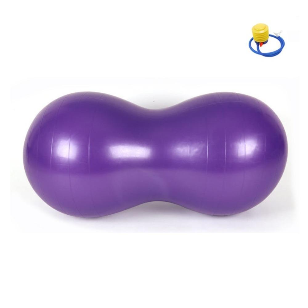 Anti-Platz-Erdnussball 45*90CM Yoga Fitnessball Multifunktions-Pilates-Yoga-Ball Fitness für Erwachsene violett
