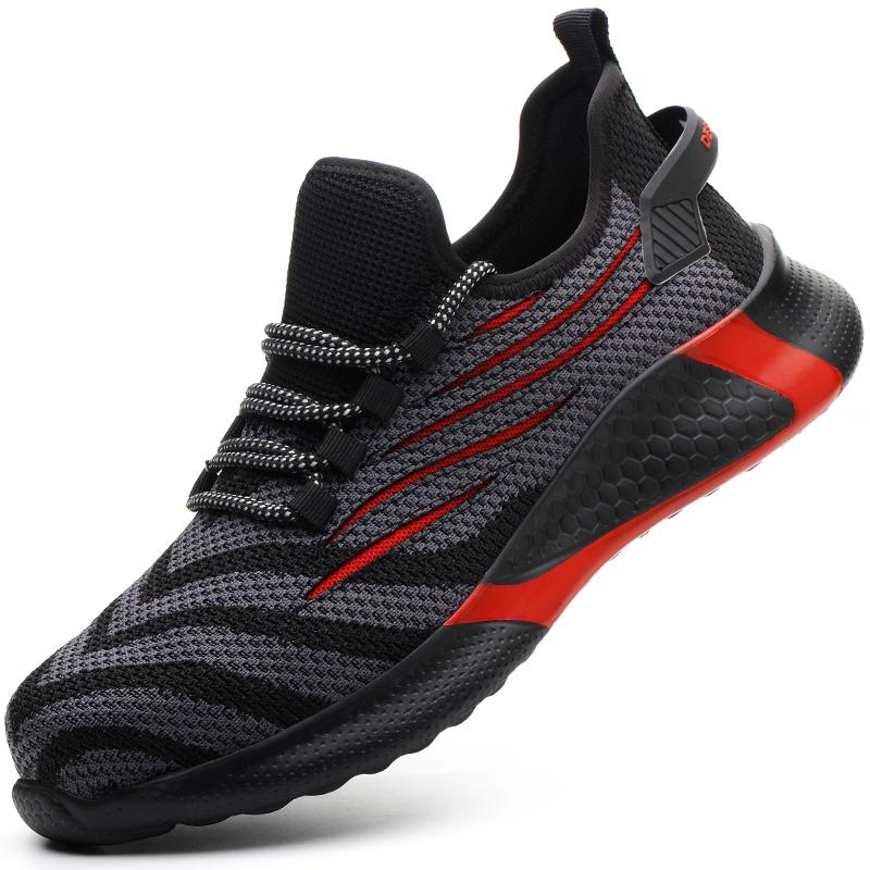 Sicherheitsschuhe Damen Stahlkappenschuhe Herren Arbeitsschuhe Sicherheitsschuhe Herren Leichte Arbeitsstiefel Unzerstörbare Arbeitsschuhe Unisex 44