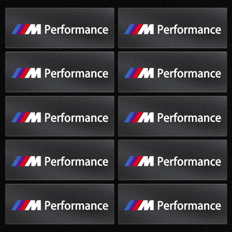 M LOGO Emblem Auto Innenraum Zufällige Aufkleber Auto Lenkrad Styling Für BMW X7 X3 X4 X5 X6 3 4 5 6 7 Serie Z4 M M3 M5 M6 E38 E39 E46 E53 E60 E61