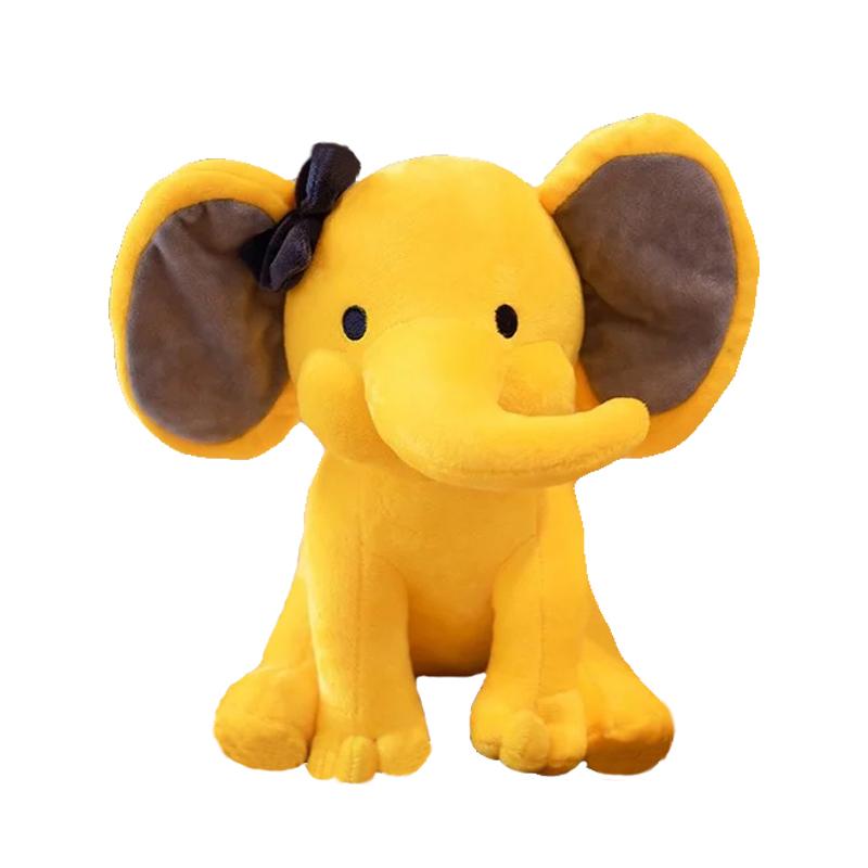 Elefant Plüschtiere Babyzimmer Dekorative Stoffpuppen für Plüschtiere Plüschtiere Teddy Kinder Stitch Kuscheltiere 25cm gelb