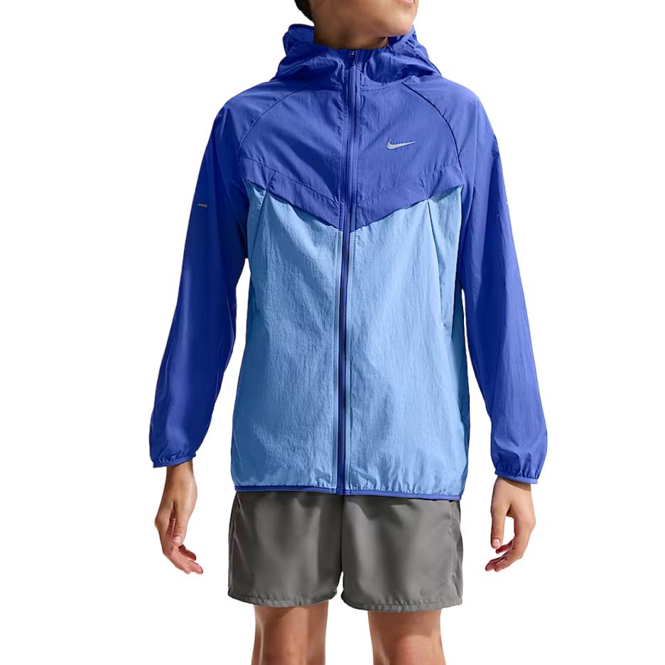 Nike Stride Wasserabweisende atmungsaktive Kapuzenjacke Kinderjacken IO4566-430 XL