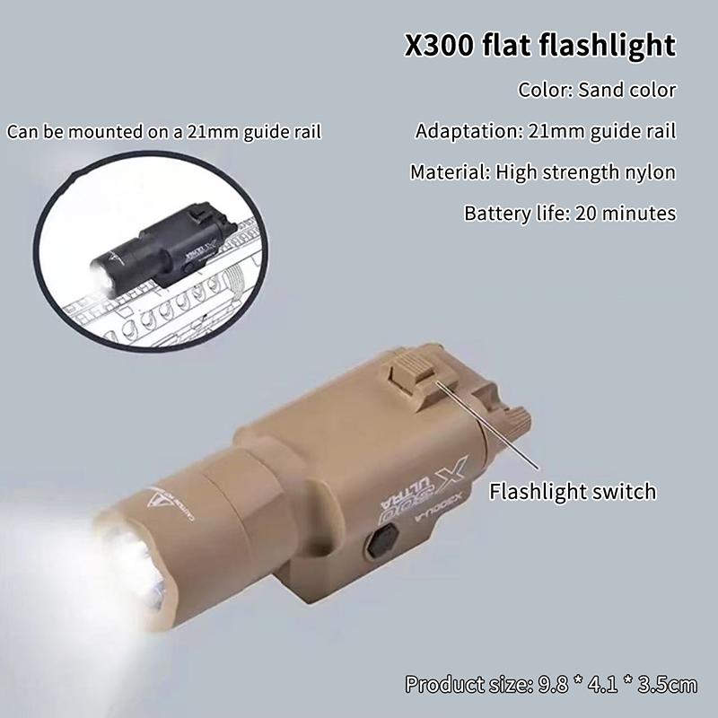 X300U-A Multifunktionale Taktische Lampe: Passend für 20mm Schiene, Für Spielzeug-Airsoft-Waffen, Jagd, CS-Matches & Wargames
