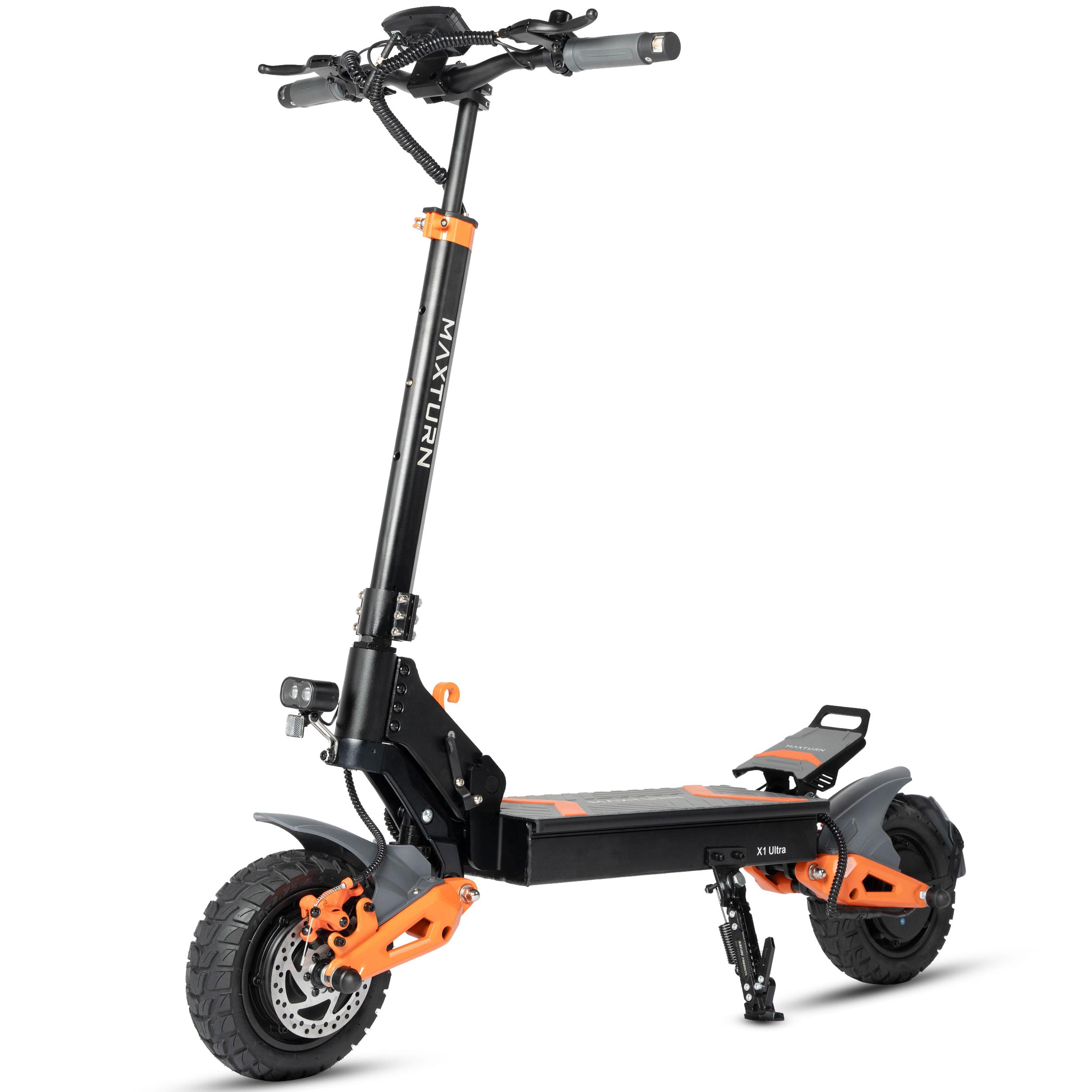 MAXTURN X1 Ultra 1100W Motor Elektroroller für Erwachsene 48V20.8Ah Batterie 75KM Reichweite 55KM/H Höchstgeschwindigkeit Off-Road Reifen All-Terrain E-Scooter