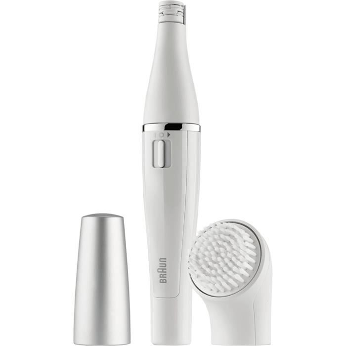 Braun FaceSpa 810 Elektrischer Epilierer für Frauen Gesicht und Haarentfernung, Reinigungsbürste, zur Haarentfernung und Gesichtsreinigung