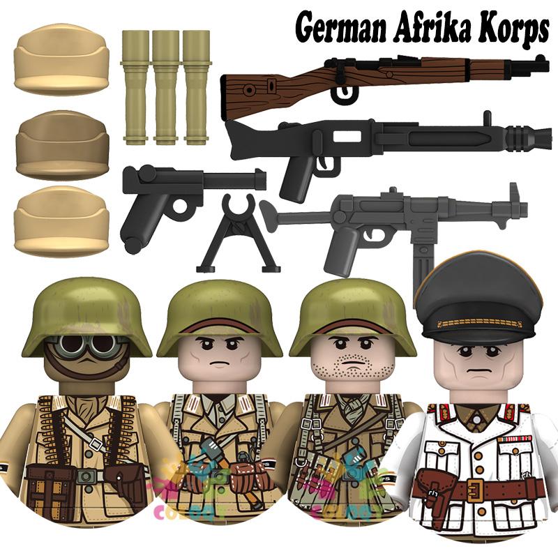 Kinderspielzeug Zweiter Weltkrieg Bausteine 4 Stück/Set US UK Sowjetische Soldaten Mini Actionfiguren Lernspielzeug für Kinder Jungen Weihnachtsgeschenke