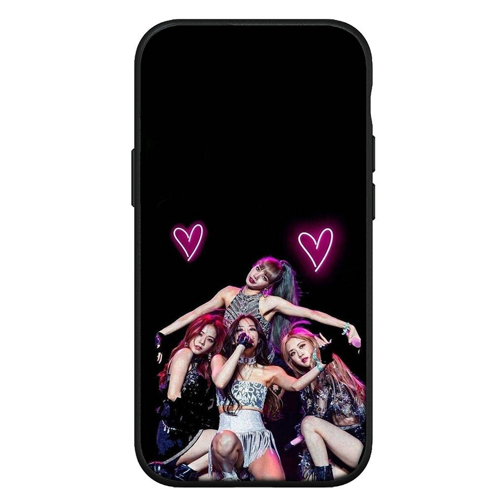 für Samsung Galaxy S24 S23 iPhone 16 15 14 Xiaomi Redmi Note 13 12 11 10 8 Plus 9 Pro Max X XR Handyhülle Pinks Koreanisch Schwarz Kpop OPPO Huawei Cover for Samsung Galaxy Note 9 ceil