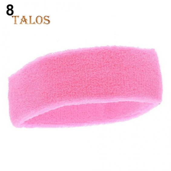 Mode Frauen Männer Sport Schweiß Schweißband Stirnband Yoga Gym Stretch Kopf Haarband Haare Schmuckstück rosa