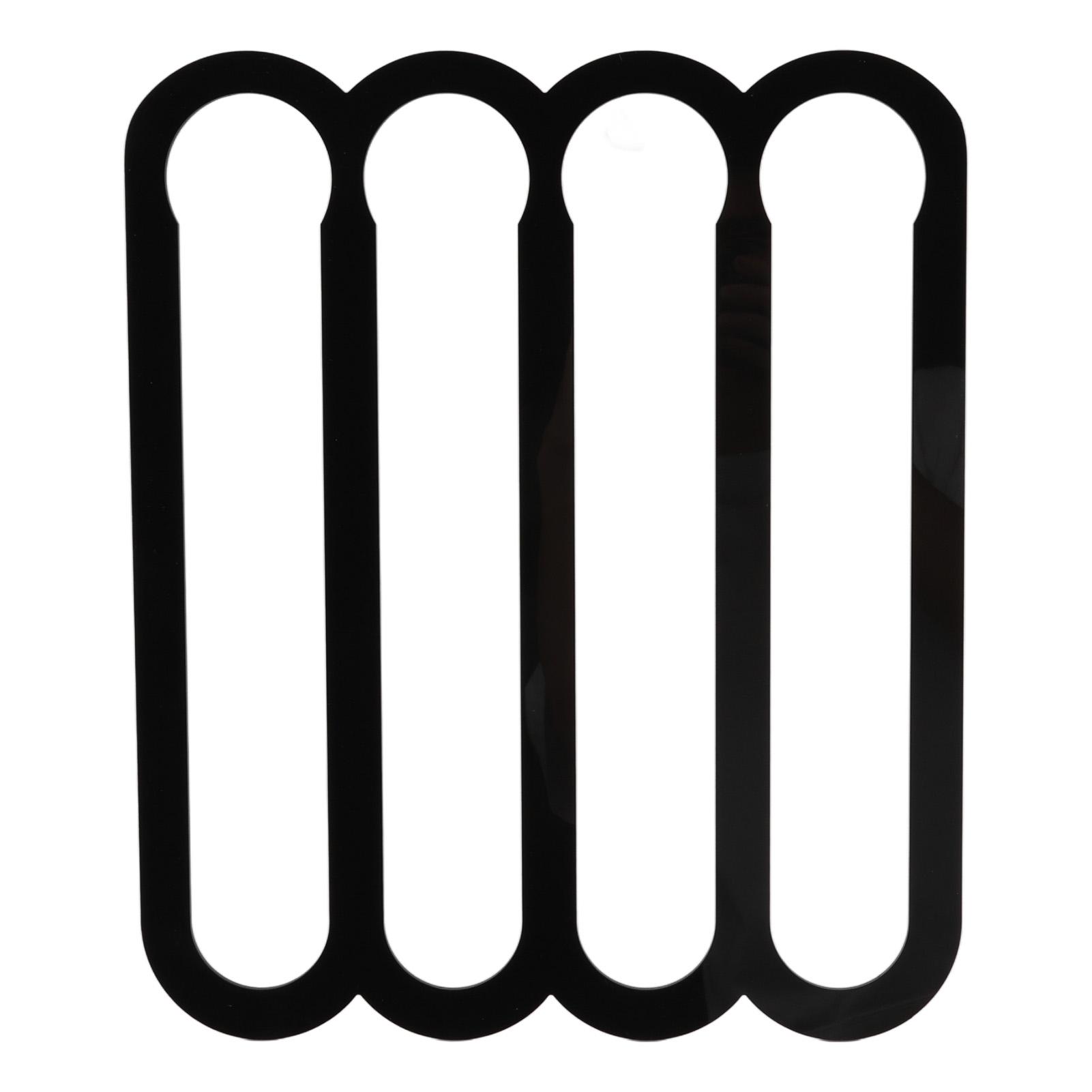 Wandkapselhalter Kompatibel für VertuoLine Kapsel Pods Vertikal Horizontal Montiert Kaffee schwarz