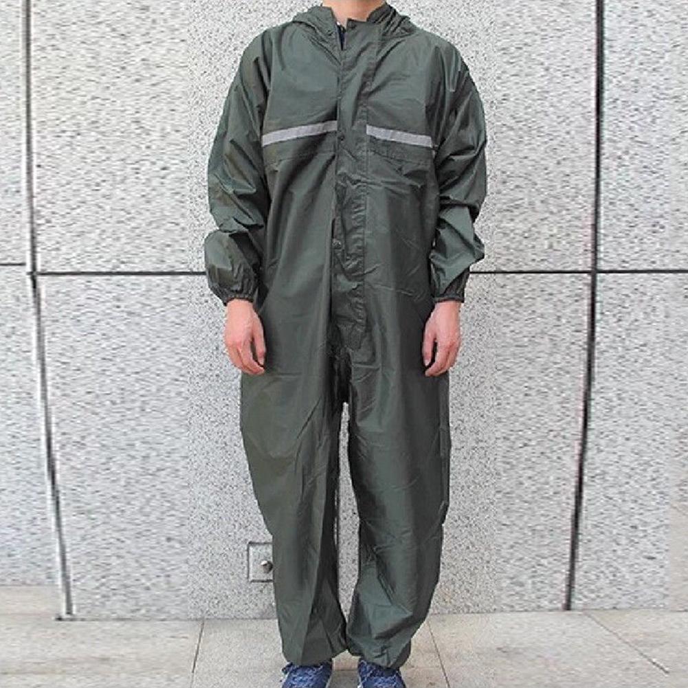 Motorrad-Regenanzug, Regenmantel, Overalls, wasserdicht, für Herren, Mode, Arbeit im Freien 3XL grün