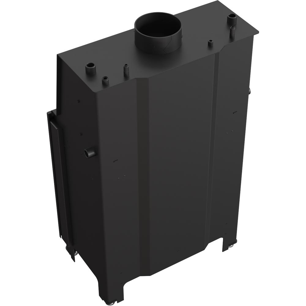 Wasserführender Kaminofen KRATKI MBA 17 kW Ø 200 schwarz Thermotec-Auskleidung