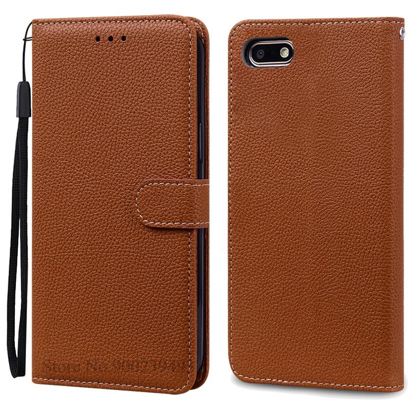 Für Huawei Y5 Lite Hülle 2018 Für Huawei Y5 Prime 2018 Brieftasche Leder Klapphülle Für Huawei Y 5 Y5 2018 Hülle Coque Fundas Shell Y5 2018 braun