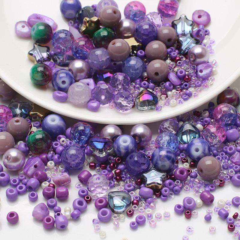 50 gr/beutel Gemischte Farbe Lose Perlen Glas Acryl Perlen Für DIY Schmuck Machen Zubehör