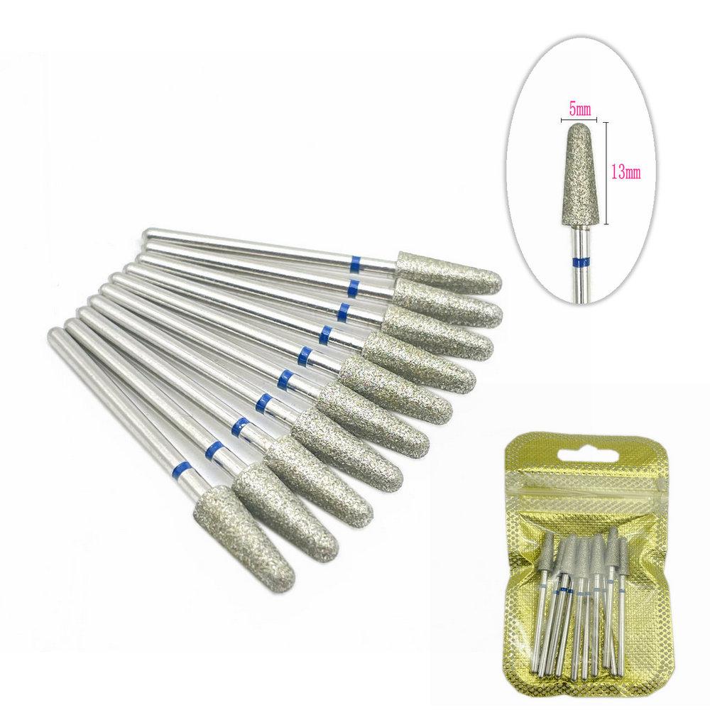 10 teile/satz Diamant Nagel Bohrer Polierer Bit Dreh Bits Für Elektrische Maniküre Maschine Fräser Bur Nagel Bohrer ML50
