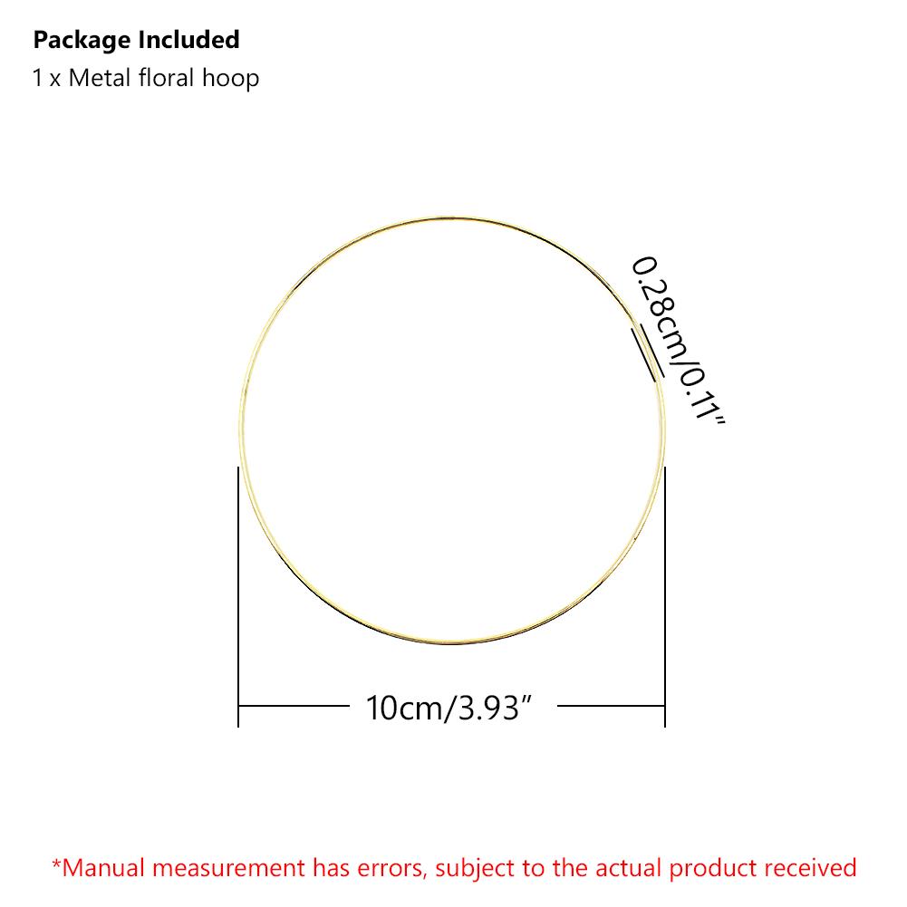 1/10 Stück handgefertigt 5–40 cm Windspiel Gold Metall Makramee Hängende Dekoration Hoop Ringe Deko Traumfänger DIY Handwerk Hochzeit Zuhause 1pcs