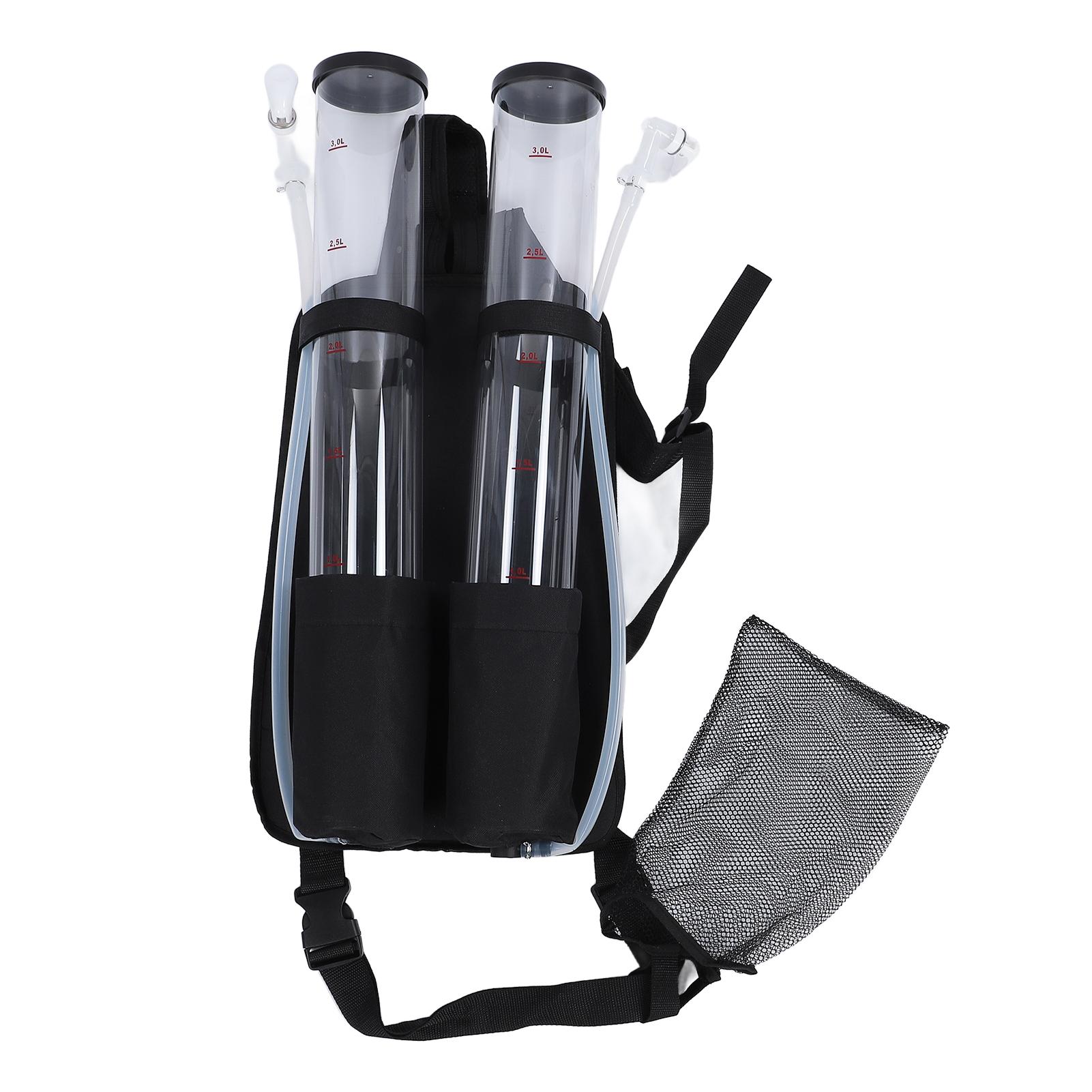 Rucksack-Getränkespender, 6 l, Doppeltank, tragbarer Getränke-Bier-Weinspender für den Außenbereich, für Party-Bar L