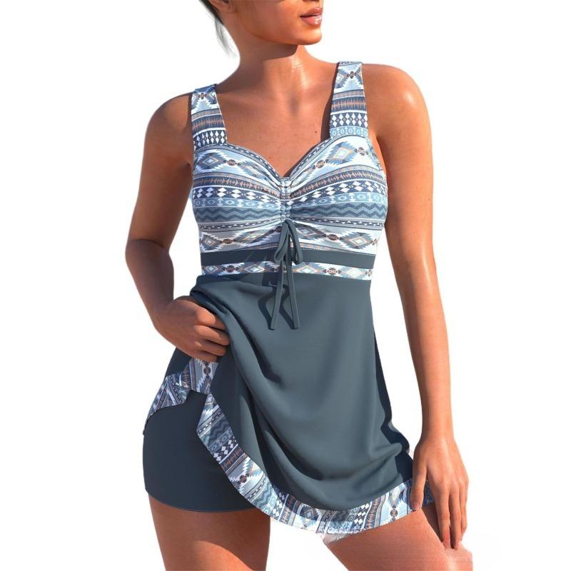 Neu 2024 Einteiliger, sexy Badeanzug mit hoher Taille für Damen, dünn und konservativ, große Größe, Badeanzug für Strand, Bademode, Bikini XL