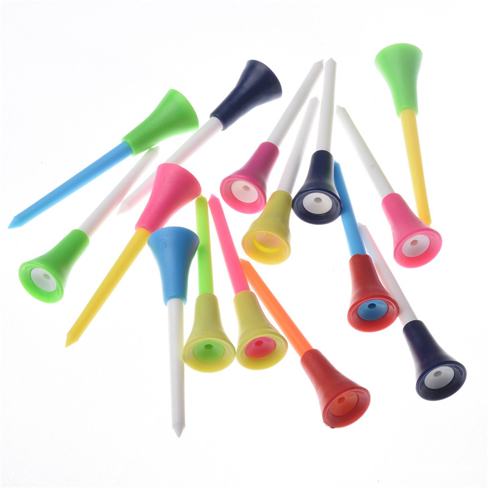 30 Stück Standard Golf Tees Golf Support Tees für lange Abschläge Plastik Golf Basis Geringer Widerstand Golf Tees Set
