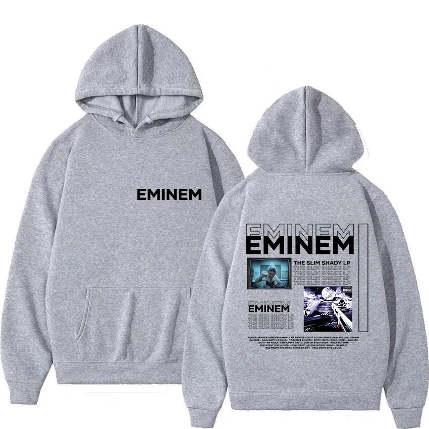 Rapper Eminem The Slim Shady LP Neues Album Merch Hoodie Herren Retro Style Hip Hop Sweatshirt Y2K Popmusik Langarm-Hoodie XL