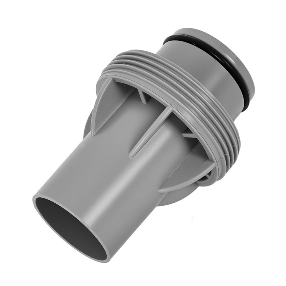 Filterpumpe mit Kartusche 1,5 Zoll Schlauchadapter Überbrückt Größenunterschiede Verbessert die Filtrationseffizienz Für INTEX Pools gray