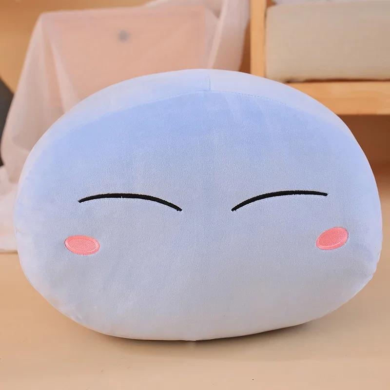 Rimuru Tempest Plüschtiere Anime Die Zeit, als ich als Schleim wiedergeboren wurde Rimuru Tempest Kissen für Kinder Baby Weihnachtsgeschenke 28cm white