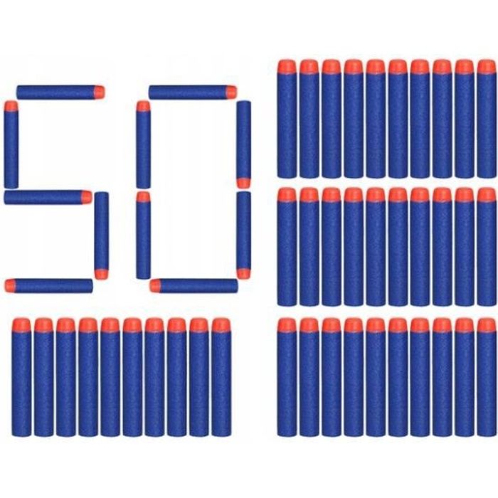 50 Pfeile Nerf N-Strike Elite – Spinel – Fortnite – Blau – Spiel für Kinder ab 8 Jahren und mehr