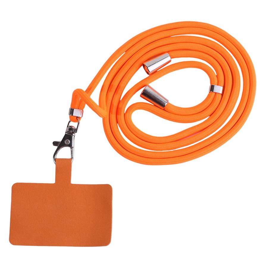 Home Supplies Handy-Clip-Umhängeband, Anti-Verlust-Lanyard, Outdoor-Reise-Handy-Kartenhalter-Lanyard orange