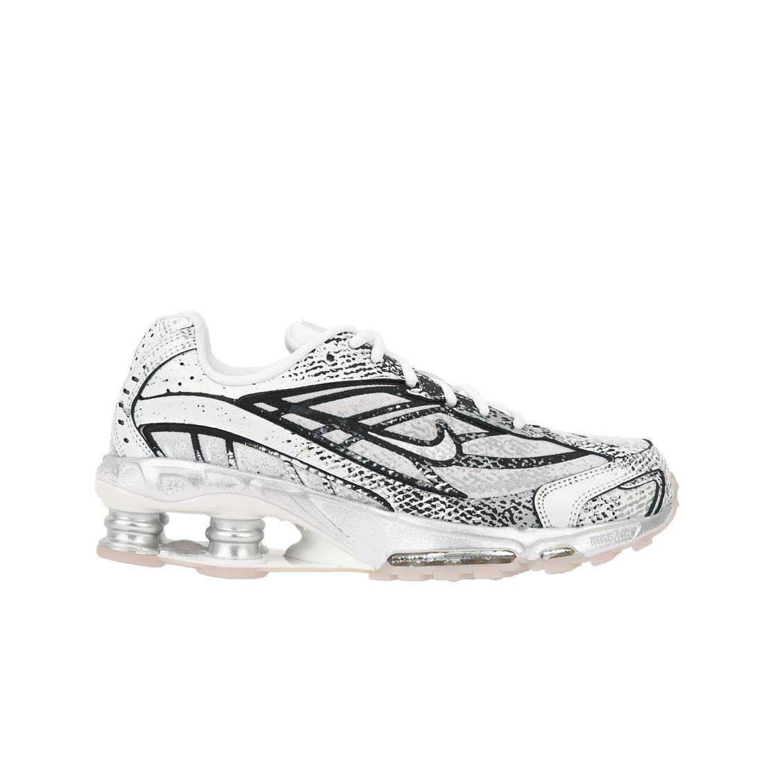 Nike Herren Shox Ride 2 Metallic Platinum Unisex Sneaker Grau Weiß Schwarz IB8174-100 41