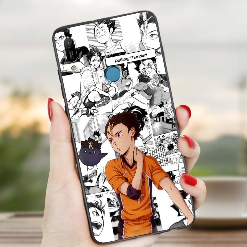 Haikyuu Hinata Attacks Love Volleyball Anime Soft Case für Huawei P30 Pro P40 Lite EP Smart Z Y7 Y6 2019 Handyhülle Huawei P30