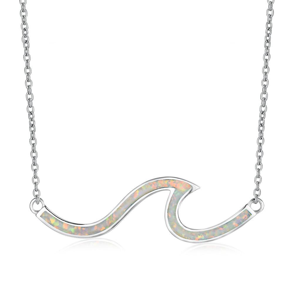 Damen Wellen-Halskette mit exquisiten Accessoires Schlichte und personalisierte Light Luxury Halskette