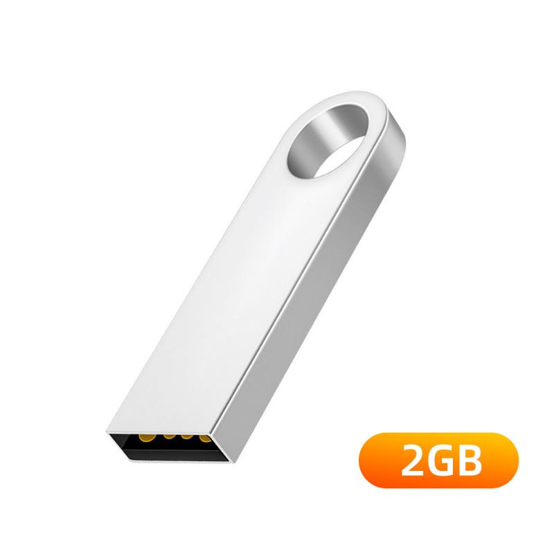 FONKEN Metall USB-Flash-Laufwerk Wasserdichter USB-Stick 2.0 Tragbarer USB-Stick für PC für Auto 2GB