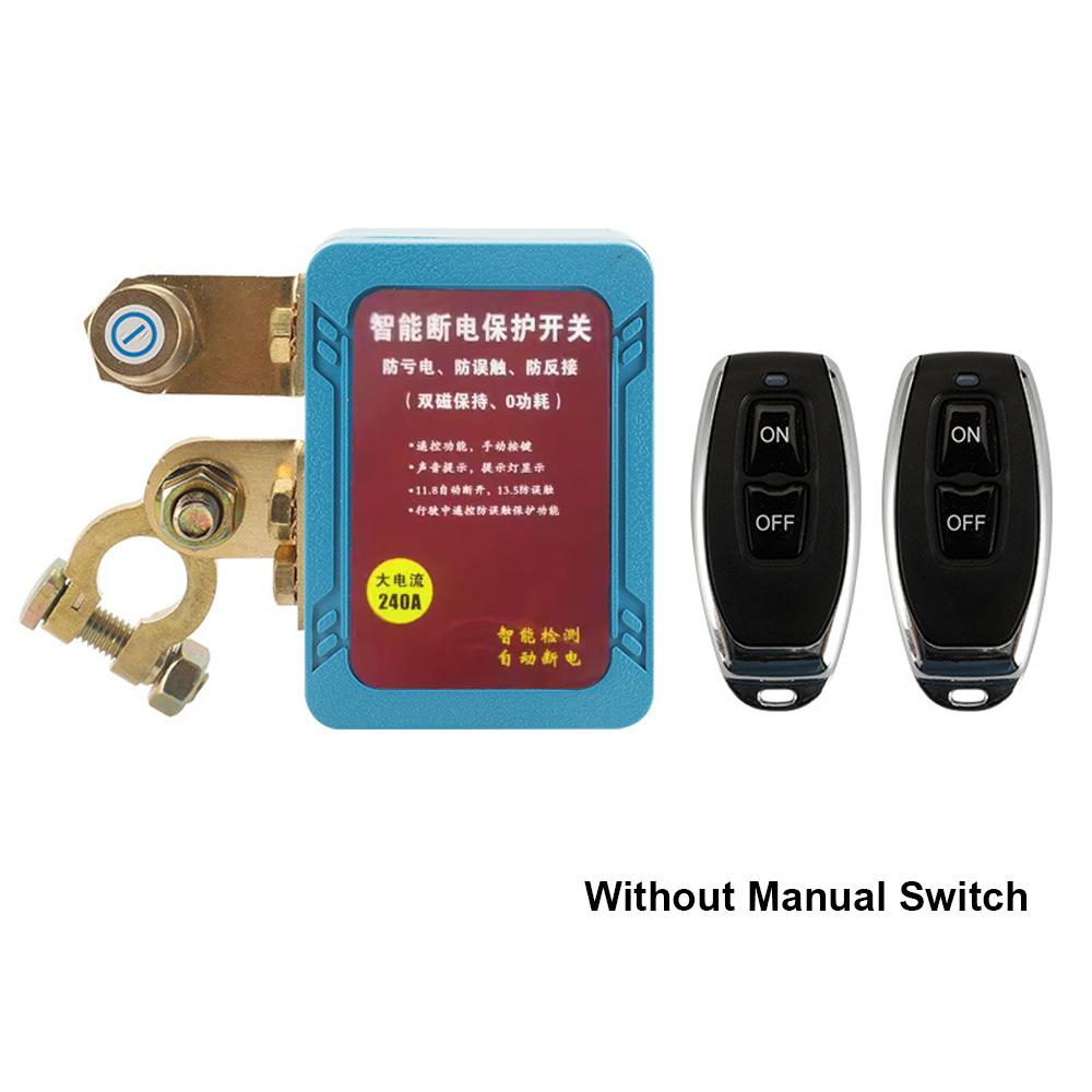 Notausschalter für Auto-Fernbatterie-Trennschalter 12V 240A Autobatterie-Notausschalter-Batterie without Manual Switch blau