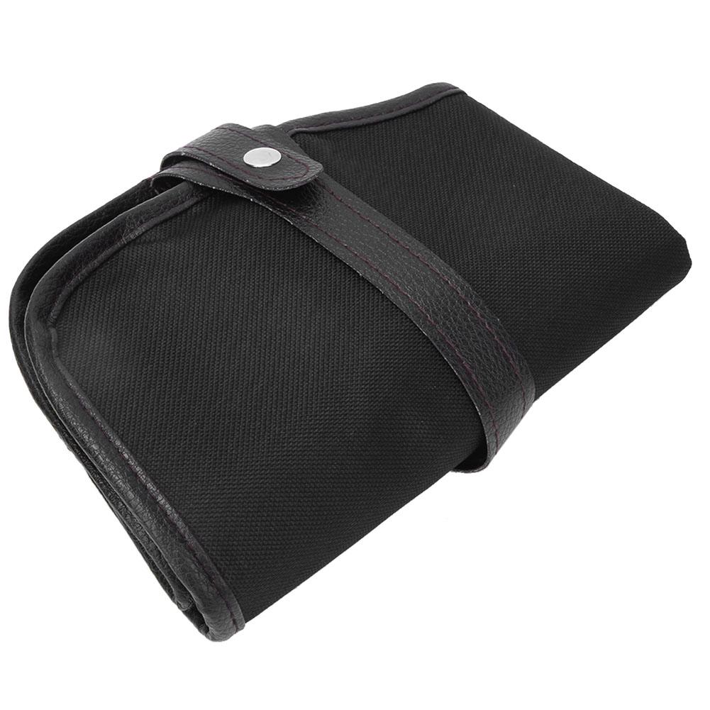 Mode Leinwand Stifte Stifte Pinselhalter Beutel Wickeltasche f Marco Bleistift 72 (72 Schwarz)