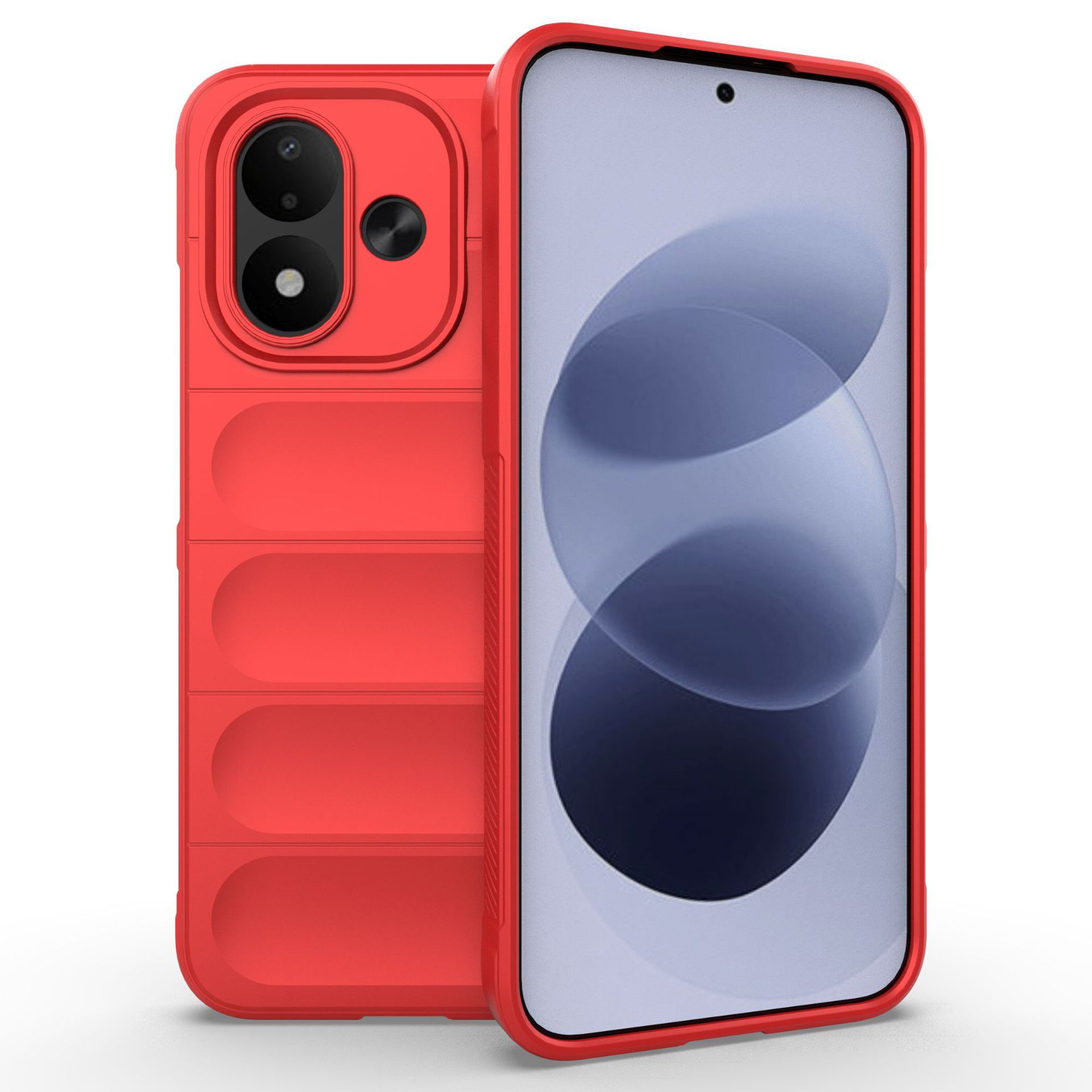 Xiaomi Redmi Note 17 5G Handyhülle, Waschbare Weiche TPU Handyhülle Cover für Xiaomi Redmi Note 17 5G rot